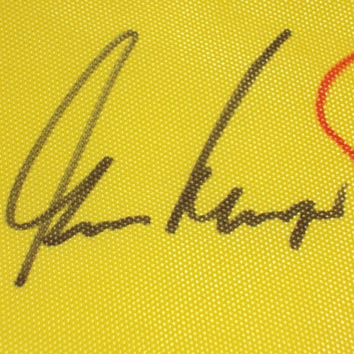 Masters Golf Pin Flag Autographed by 15 Former Champions #18