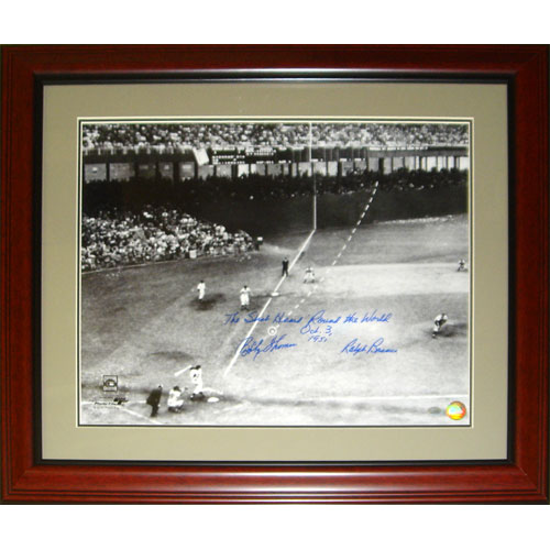 Ralph Branca and Bobby Thomson Dual Autographed 