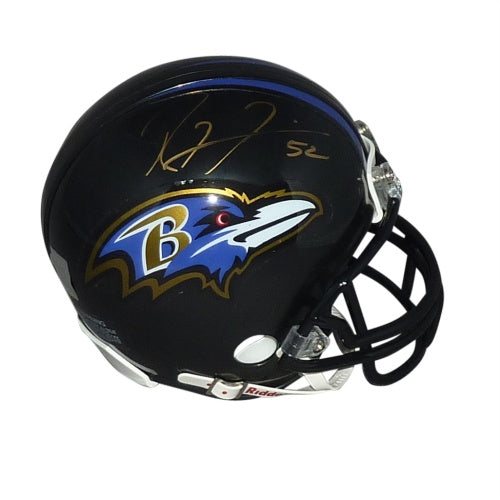 Ray Lewis Autographed Baltimore Ravens Mini Helmet
