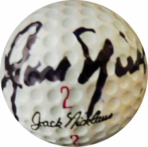 Jack Nicklaus Autographed (Nicklaus Logo) Golf Ball PSADNA