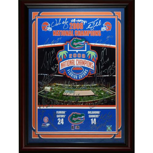 2008 Florida Gators National Champions Team Autographed (BCS in