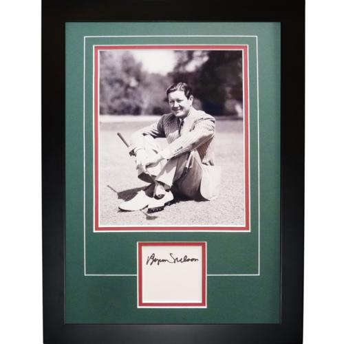 Byron Nelson Autographed 2-Time Masters Champion "Signature Series" Frame