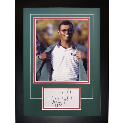 Vijay Singh Autographed 2000 Masters (Green Jacket) "Signature Series" Frame
