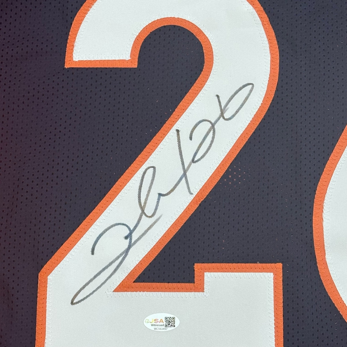 Clinton Portis Autographed Denver (Navy #26) Custom Stitched Jersey - JSA
