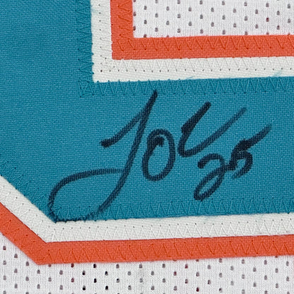 Louis Oliver Autographed Miami (White #25) Custom Stitched Jersey - JSA