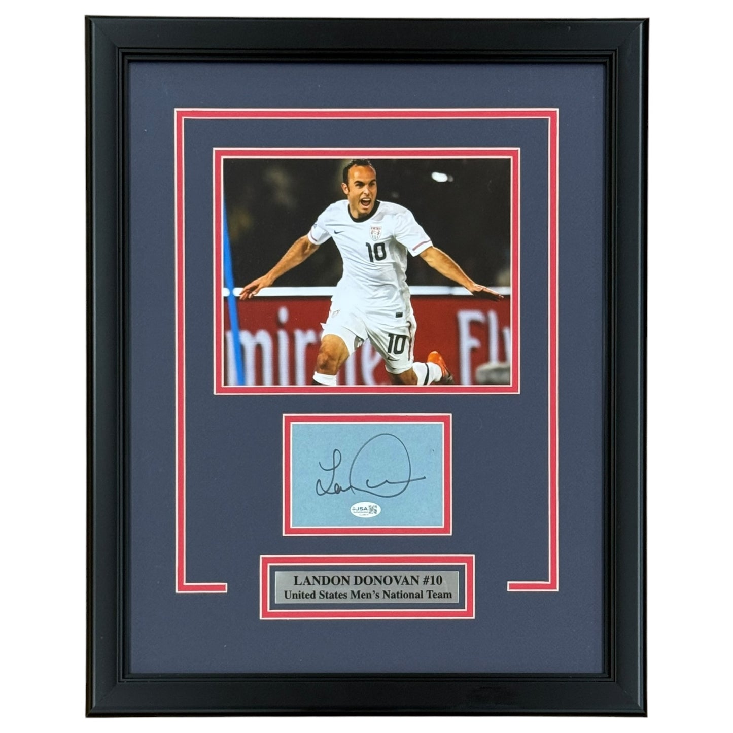 Landon Donovan Autographed United States Men's National Team Signature Series Frame - JSA