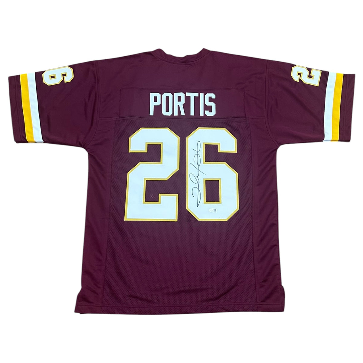 Clinton Portis Autographed Washington (Maroon #26) Custom Stitched Jersey - JSA