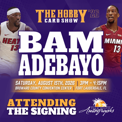 BAM ADEBAYO Miami Heat In-Person Autograph Event at THE HOBBY CARD SHOW Public Signing Event - August 15th, 2026
