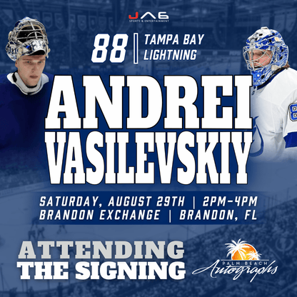ANDREI VASILEVSKIY In-Store Tampa Bay Lightning Public Autograph Signing Event In Tampa At Brandon Exchange - August 29th, 2026