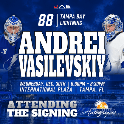 ANDREI VASILEVSKIY In-Store Tampa Bay Lightning Public Autograph Signing Event In Tampa At International Plaza - December 30th, 2026