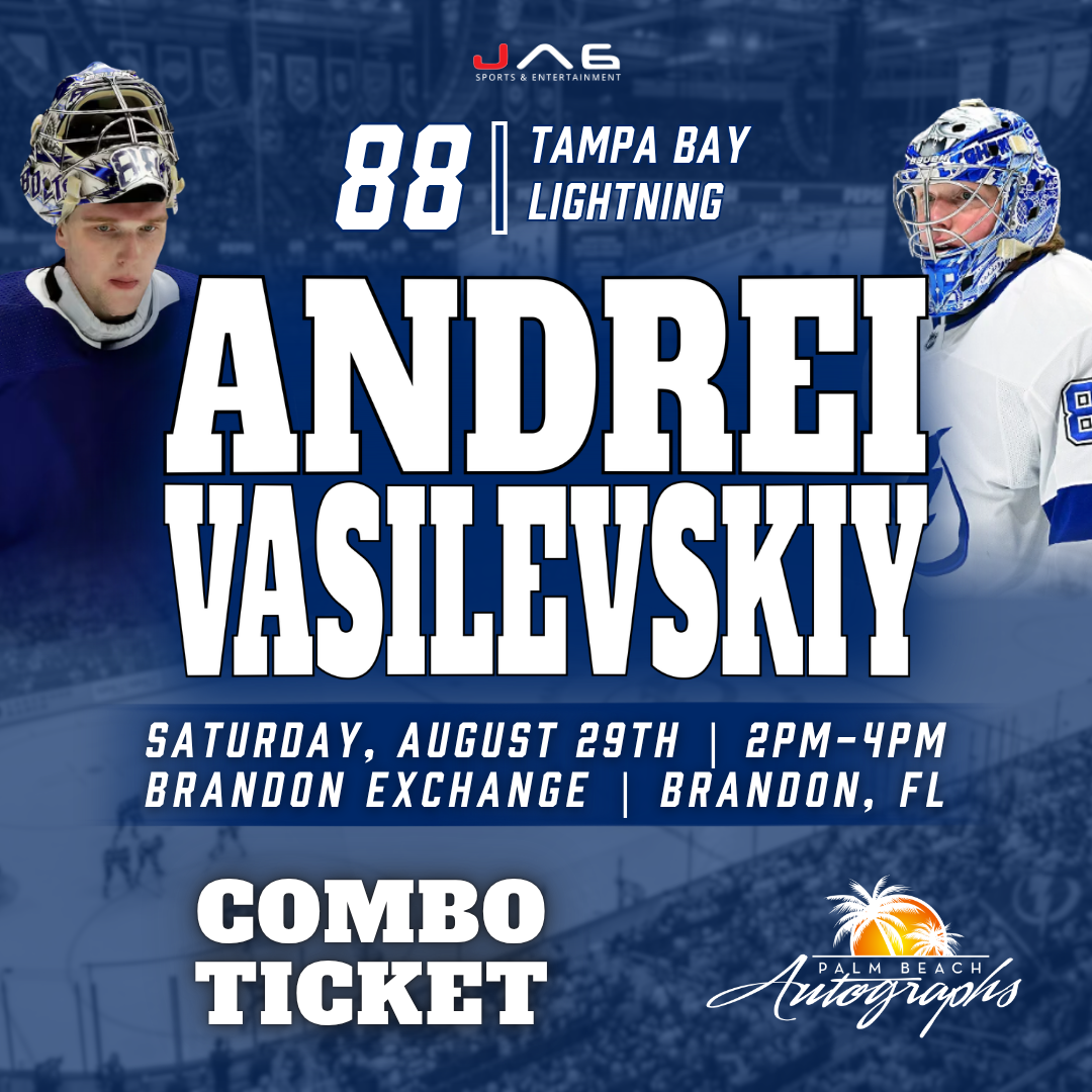 ANDREI VASILEVSKIY In-Store Tampa Bay Lightning Public Autograph Signing Event In Tampa At Brandon Exchange - August 29th, 2026