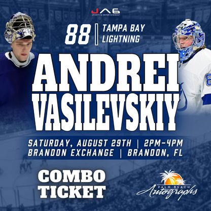 ANDREI VASILEVSKIY In-Store Tampa Bay Lightning Public Autograph Signing Event In Tampa At Brandon Exchange - August 29th, 2026