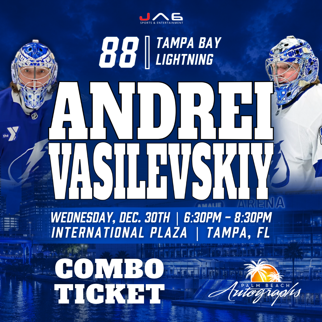ANDREI VASILEVSKIY In-Store Tampa Bay Lightning Public Autograph Signing Event In Tampa At International Plaza - December 30th, 2026