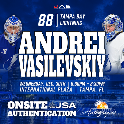 ANDREI VASILEVSKIY In-Store Tampa Bay Lightning Public Autograph Signing Event In Tampa At International Plaza - December 30th, 2026