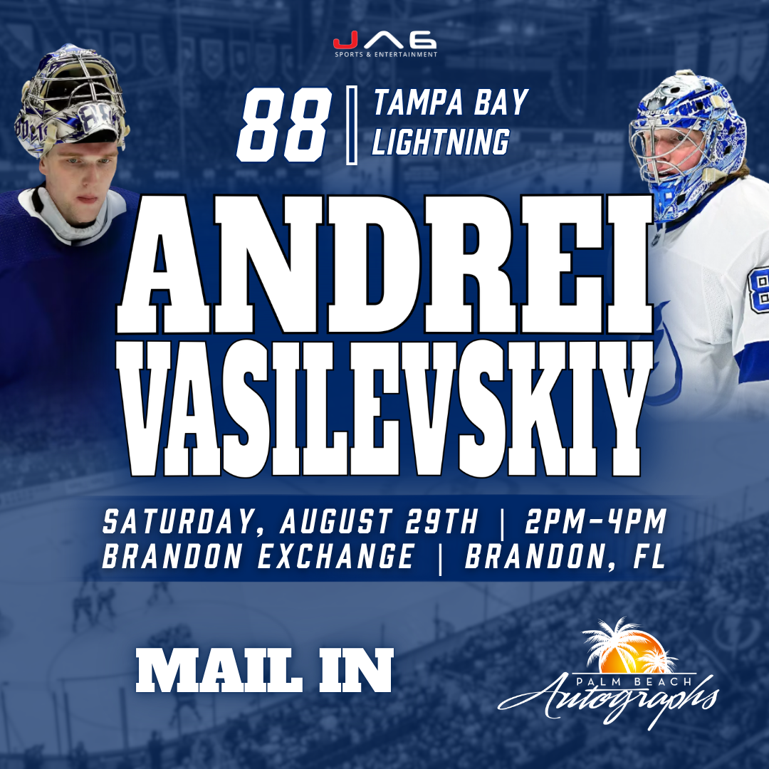 ANDREI VASILEVSKIY In-Store Tampa Bay Lightning Public Autograph Signing Event In Tampa At Brandon Exchange - August 29th, 2026