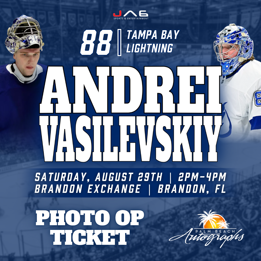 ANDREI VASILEVSKIY In-Store Tampa Bay Lightning Public Autograph Signing Event In Tampa At Brandon Exchange - August 29th, 2026