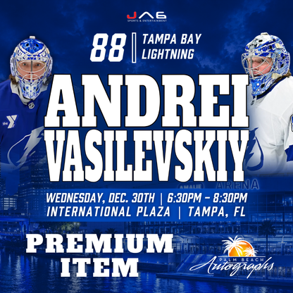ANDREI VASILEVSKIY In-Store Tampa Bay Lightning Public Autograph Signing Event In Tampa At International Plaza - December 30th, 2026
