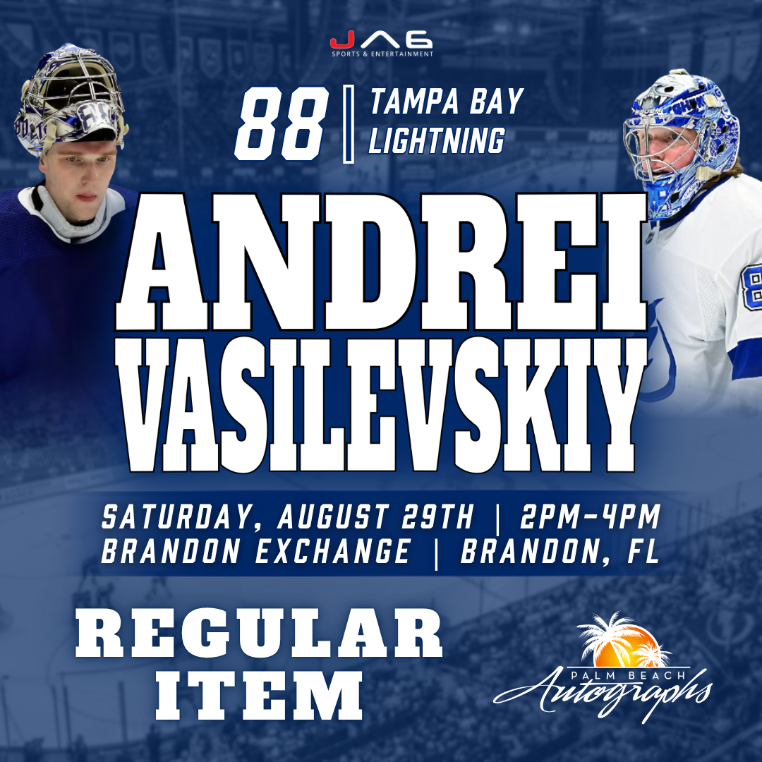 ANDREI VASILEVSKIY In-Store Tampa Bay Lightning Public Autograph Signing Event In Tampa At Brandon Exchange - August 29th, 2026