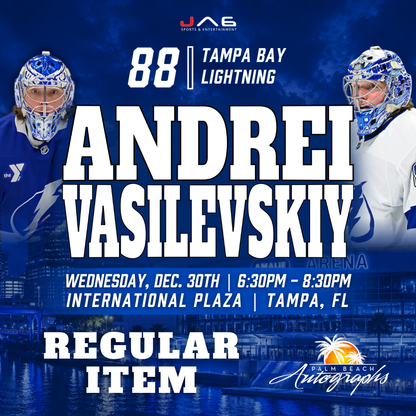 ANDREI VASILEVSKIY In-Store Tampa Bay Lightning Public Autograph Signing Event In Tampa At International Plaza - December 30th, 2026