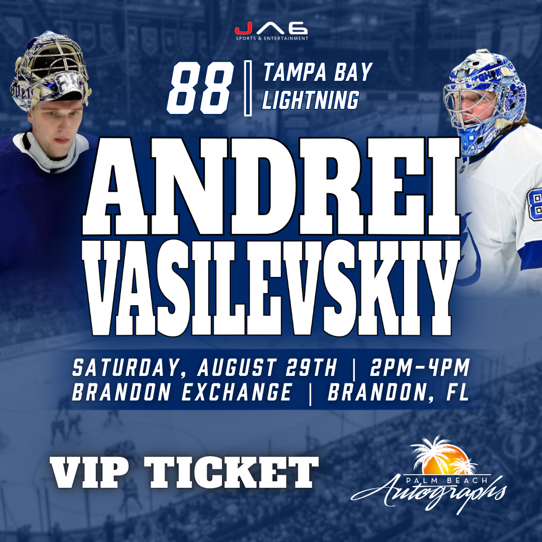 ANDREI VASILEVSKIY In-Store Tampa Bay Lightning Public Autograph Signing Event In Tampa At Brandon Exchange - August 29th, 2026
