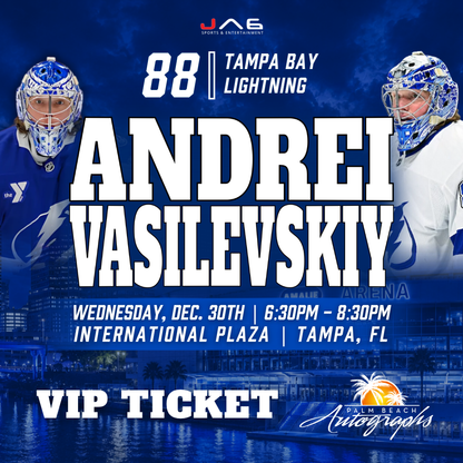 ANDREI VASILEVSKIY In-Store Tampa Bay Lightning Public Autograph Signing Event In Tampa At International Plaza - December 30th, 2026