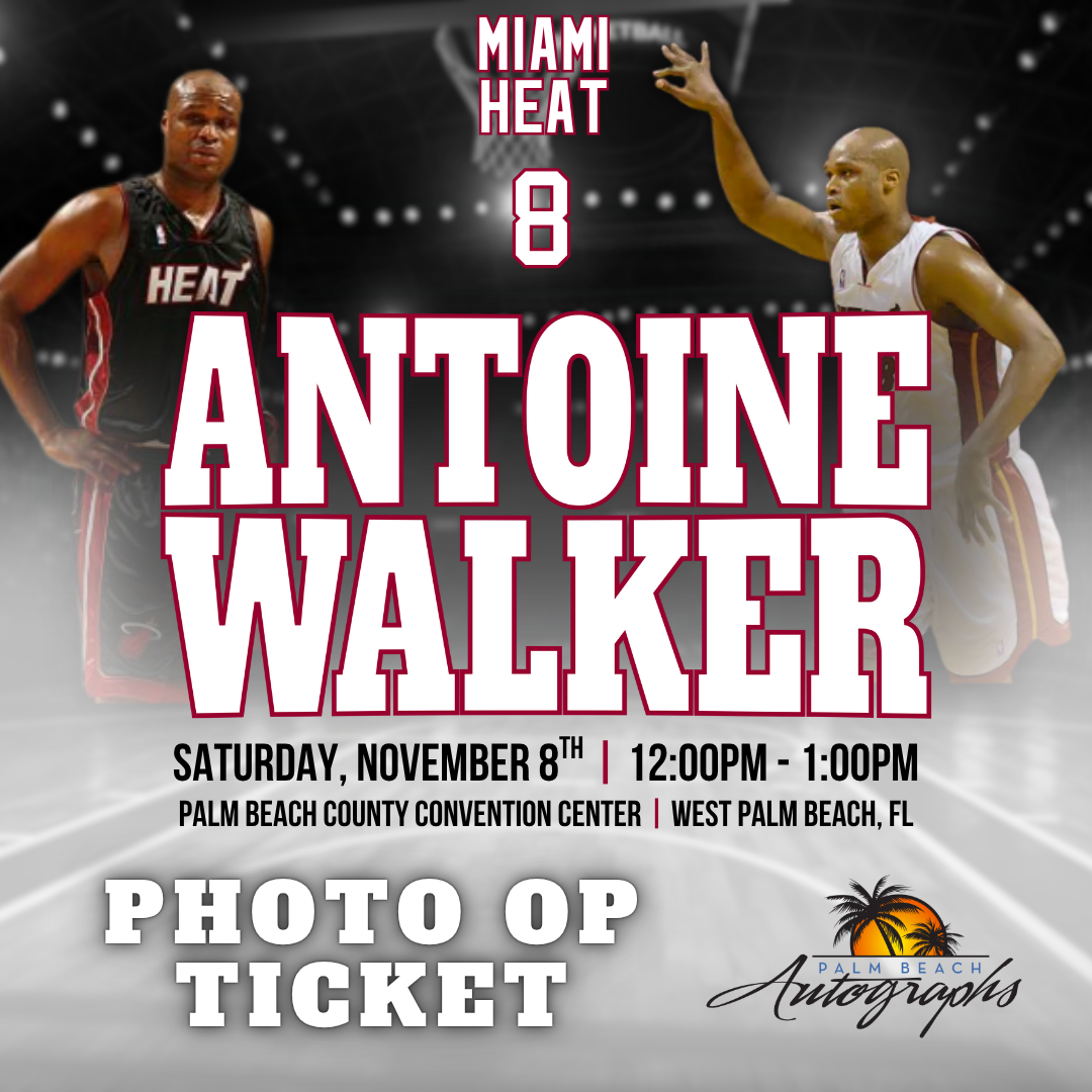 ANTOINE WALKER AUTOGRAPH EVENT - PALM BEACH CARD SHOW Public Signing - November 8th, 2025