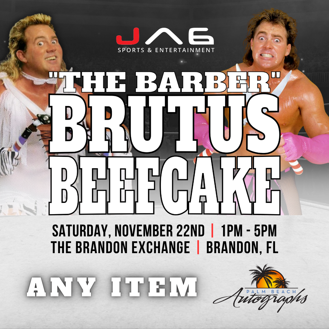 BRUTUS "The Barber" BEEFCAKE AUTOGRAPH EVENT - Tampa (Brandon Exchange) In-Store Public Signing - November 22nd, 2025