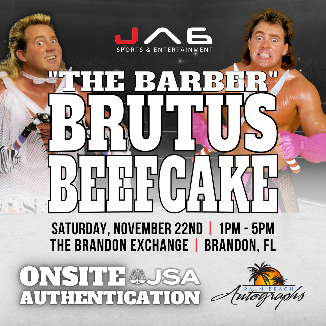 BRUTUS "The Barber" BEEFCAKE AUTOGRAPH EVENT - Tampa (Brandon Exchange) In-Store Public Signing - November 22nd, 2025