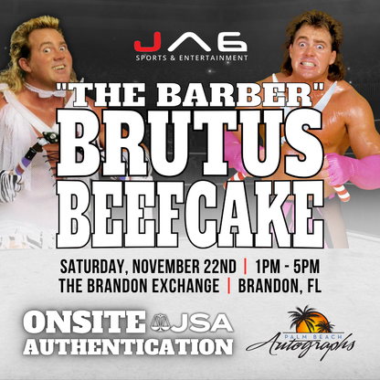 BRUTUS "The Barber" BEEFCAKE AUTOGRAPH EVENT - Tampa (Brandon Exchange) In-Store Public Signing - November 22nd, 2025