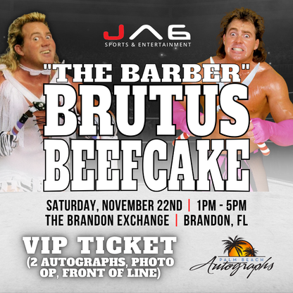 BRUTUS "The Barber" BEEFCAKE AUTOGRAPH EVENT - Tampa (Brandon Exchange) In-Store Public Signing - November 22nd, 2025