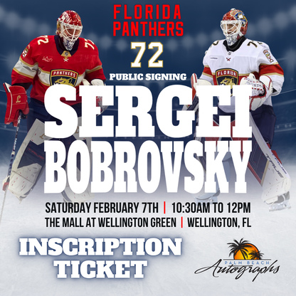 SERGEI BOBROVSKY AUTOGRAPH EVENT - Wellington (The Mall at Wellington Green) In-Store Public Signing - February 7th, 2026