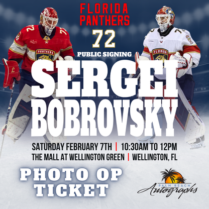 SERGEI BOBROVSKY AUTOGRAPH EVENT - Wellington (The Mall at Wellington Green) In-Store Public Signing - February 7th, 2026