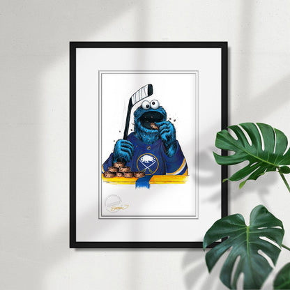 Cookie Monster x NHL Sabres Limited Edition Art Print