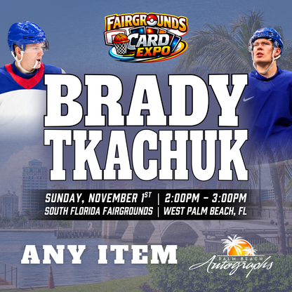 TKACHUK FAMILY HOCKEY In-Person Autograph Event at Fairgrounds Card Expo Public Signing Event - November 1st, 2026