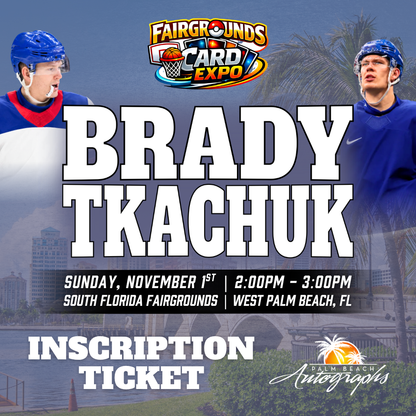 TKACHUK FAMILY HOCKEY In-Person Autograph Event at Fairgrounds Card Expo Public Signing Event - November 1st, 2026