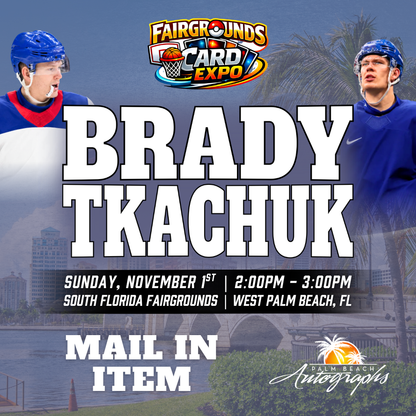 TKACHUK FAMILY HOCKEY In-Person Autograph Event at Fairgrounds Card Expo Public Signing Event - November 1st, 2026