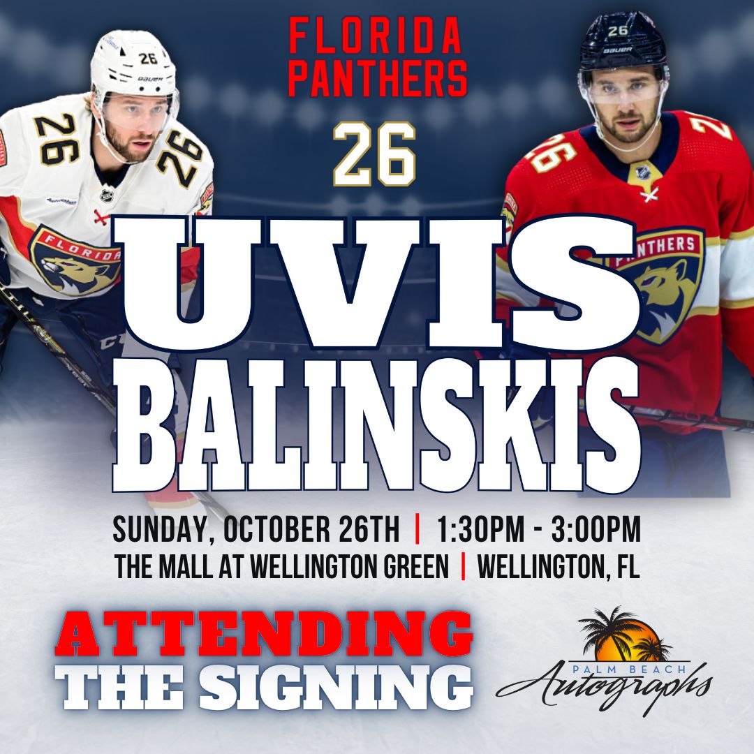 UVIS BALINSKIS AUTOGRAPH EVENT - Wellington (The Mall at Wellington Green) In-Store Public Signing - October 26th, 2025