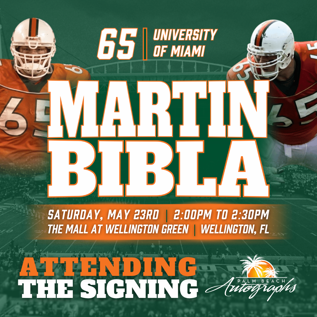 MARTIN BIBLA AUTOGRAPH EVENT - WELLINGTON (The Mall at Wellington Green) In-Store Public Signing - May 23rd, 2026