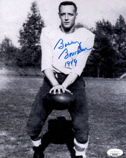 Bobby Bowden Autographed Samford University Bulldogs (White Jersey) Playing 8x10 Photo w/ "1949" - JSA