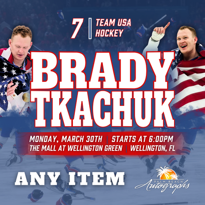 MATTHEW TKACHUK & BRADY TKACHUK AUTOGRAPH EXPERIENCE - WELLINGTON (The Mall at Wellington Green) In-Store Public Signing - March 30th, 2026
