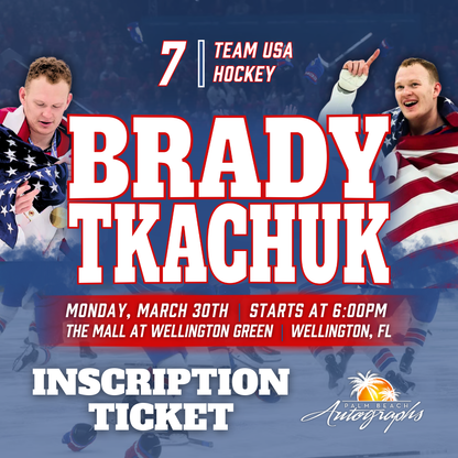 MATTHEW TKACHUK & BRADY TKACHUK AUTOGRAPH EXPERIENCE - WELLINGTON (The Mall at Wellington Green) In-Store Public Signing - March 30th, 2026