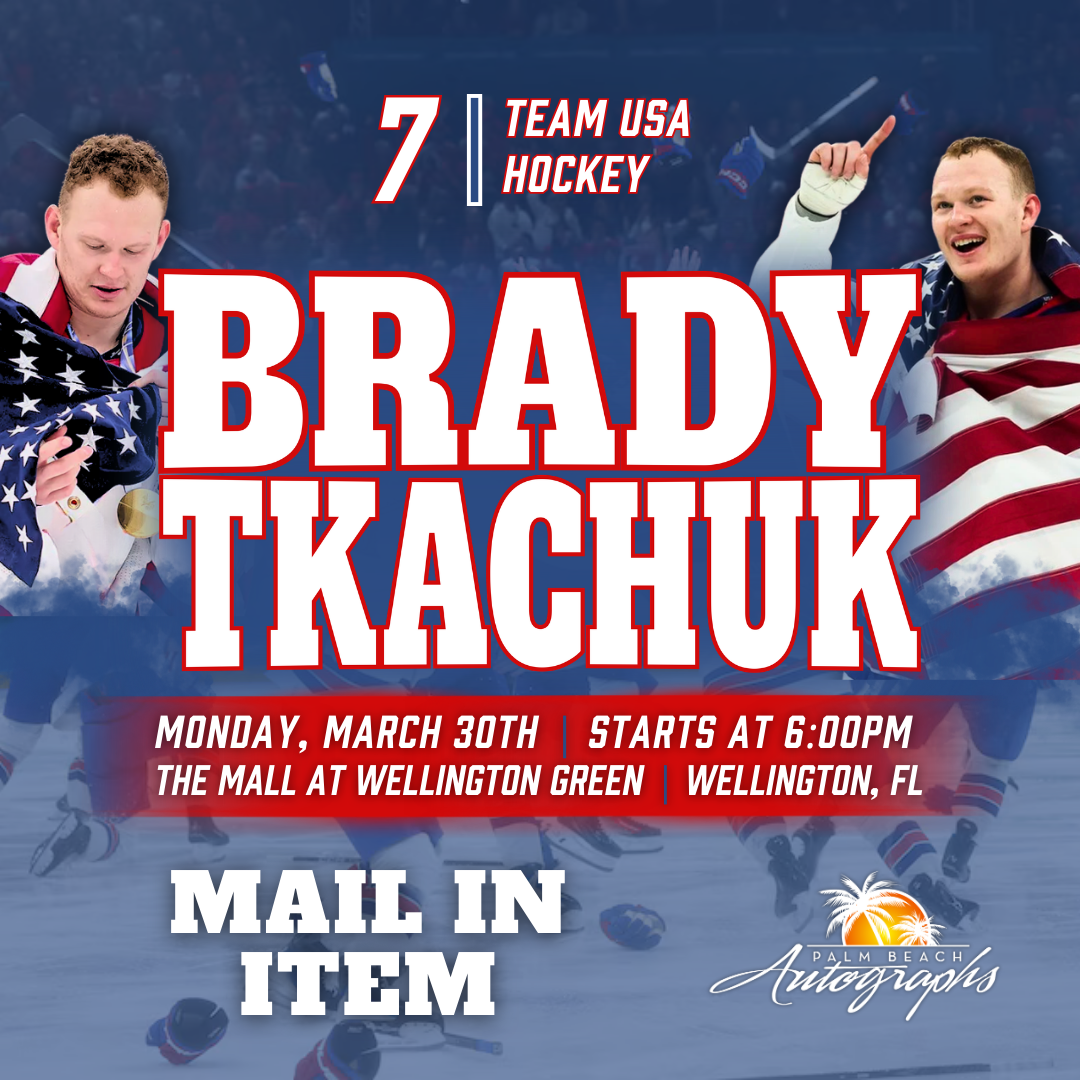 MATTHEW TKACHUK & BRADY TKACHUK AUTOGRAPH EXPERIENCE - WELLINGTON (The Mall at Wellington Green) In-Store Public Signing - March 30th, 2026