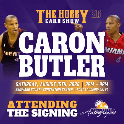 CARON BUTLER Miami Heat In-Person Autograph Event at THE HOBBY CARD SHOW Public Signing Event - August 15th, 2026