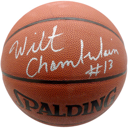 Wilt Chamberlain Autographed NBA Basketball - JSA Letter