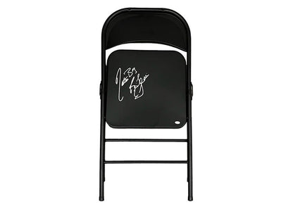 Ric Flair Autographed Inscribed Nature Boy Black Steel Chair - (JSA)