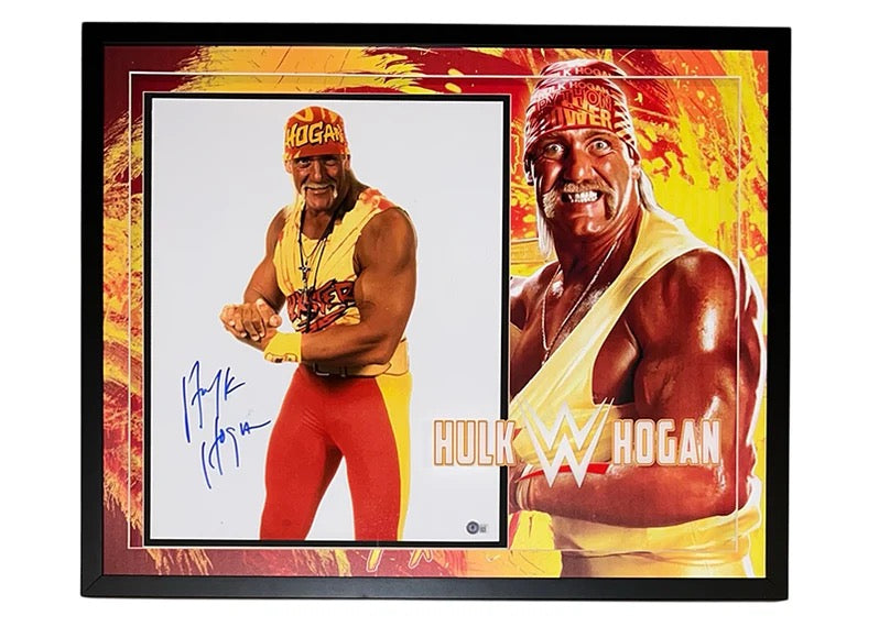 Hulk Hogan Autographed Deluxe Framed 11x14 Photo - Beckett