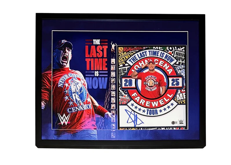 John Cena Autographed Deluxe Framed The Last Time is Now 11x14 Photo - Beckett
