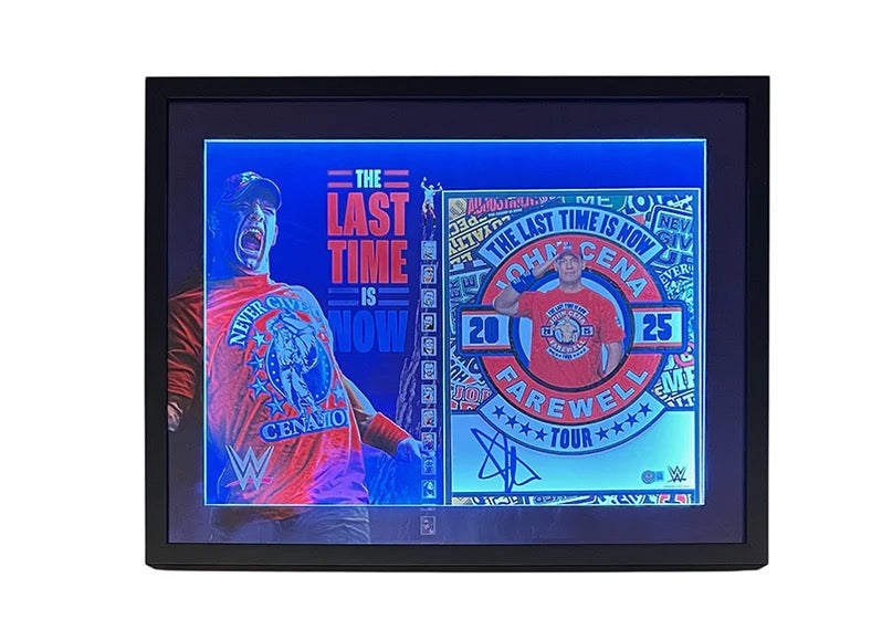 John Cena Autographed Deluxe Framed The Last Time is Now 11x14 Photo - Beckett
