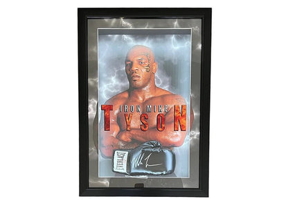 Mike Tyson Autographed Deluxe Framed Everlast Boxing Glove - JSA