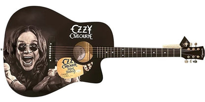 Ozzy Osbourne Autographed Wrapped Guitar with Autograph - (JSA)